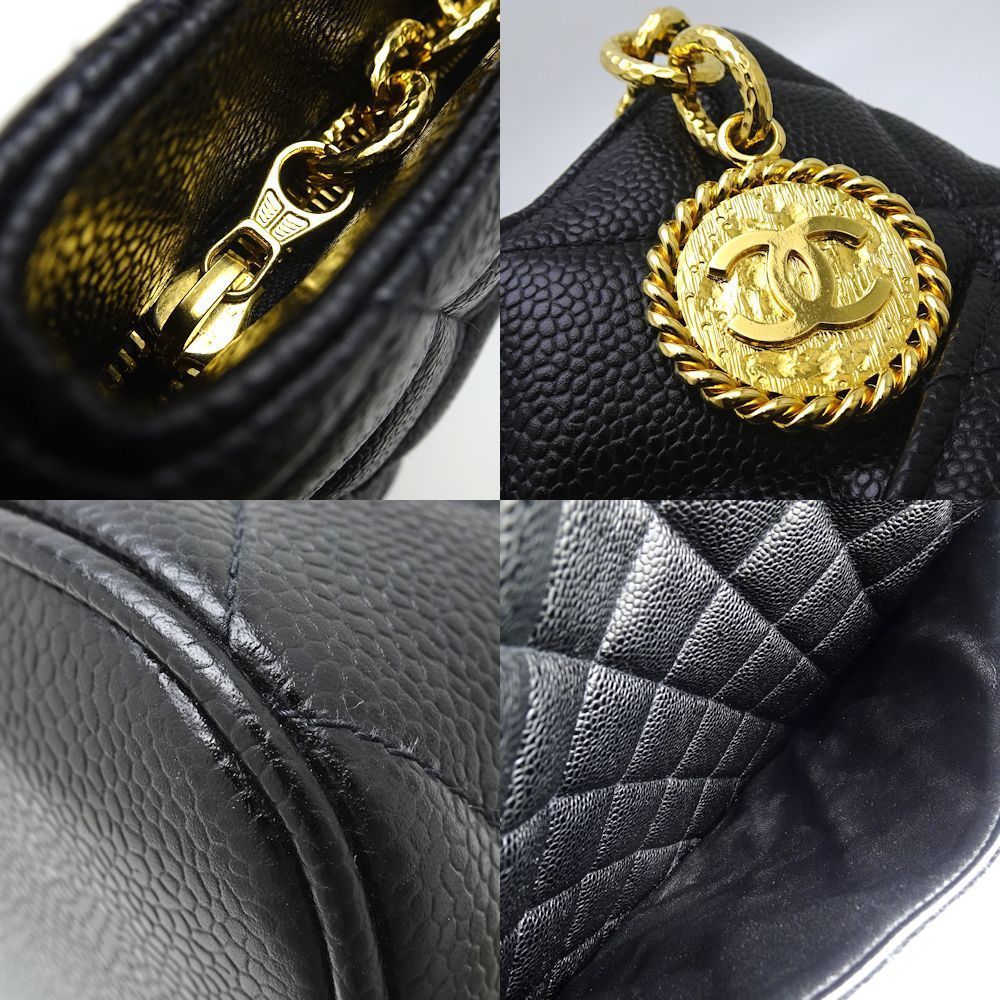 Chanel Reprint Tote Bag Caviar Skin Black - Picture 5 of 7